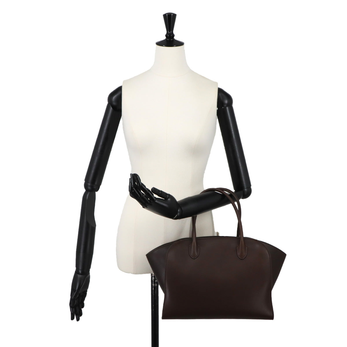 Marlo Tote Bag Leather Dark brown W1802 Purse