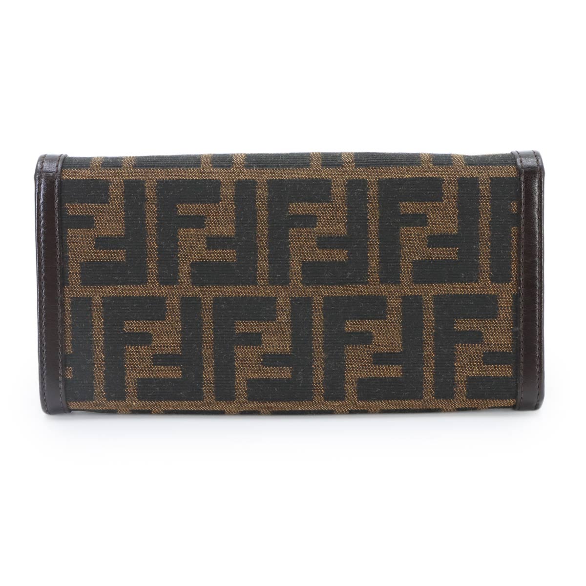 Zucca Long Wallet Canvas Leather Brown 31084 Purse 90342008