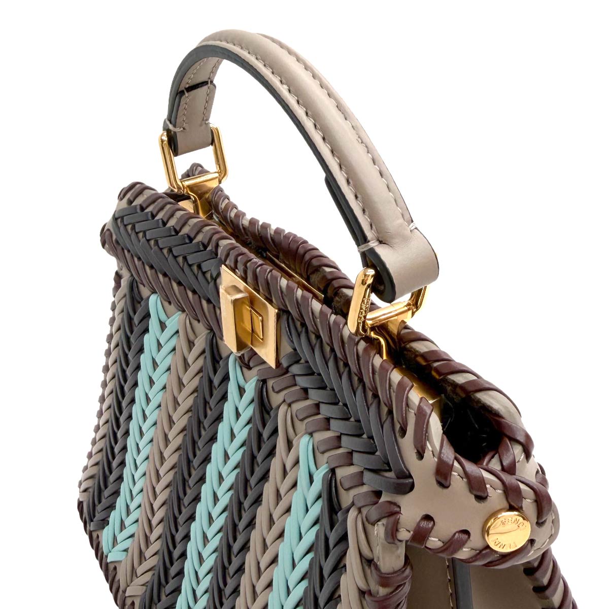 Peekaboo ISeeU Petite Hand Shoulder Bag Leather 8BN335