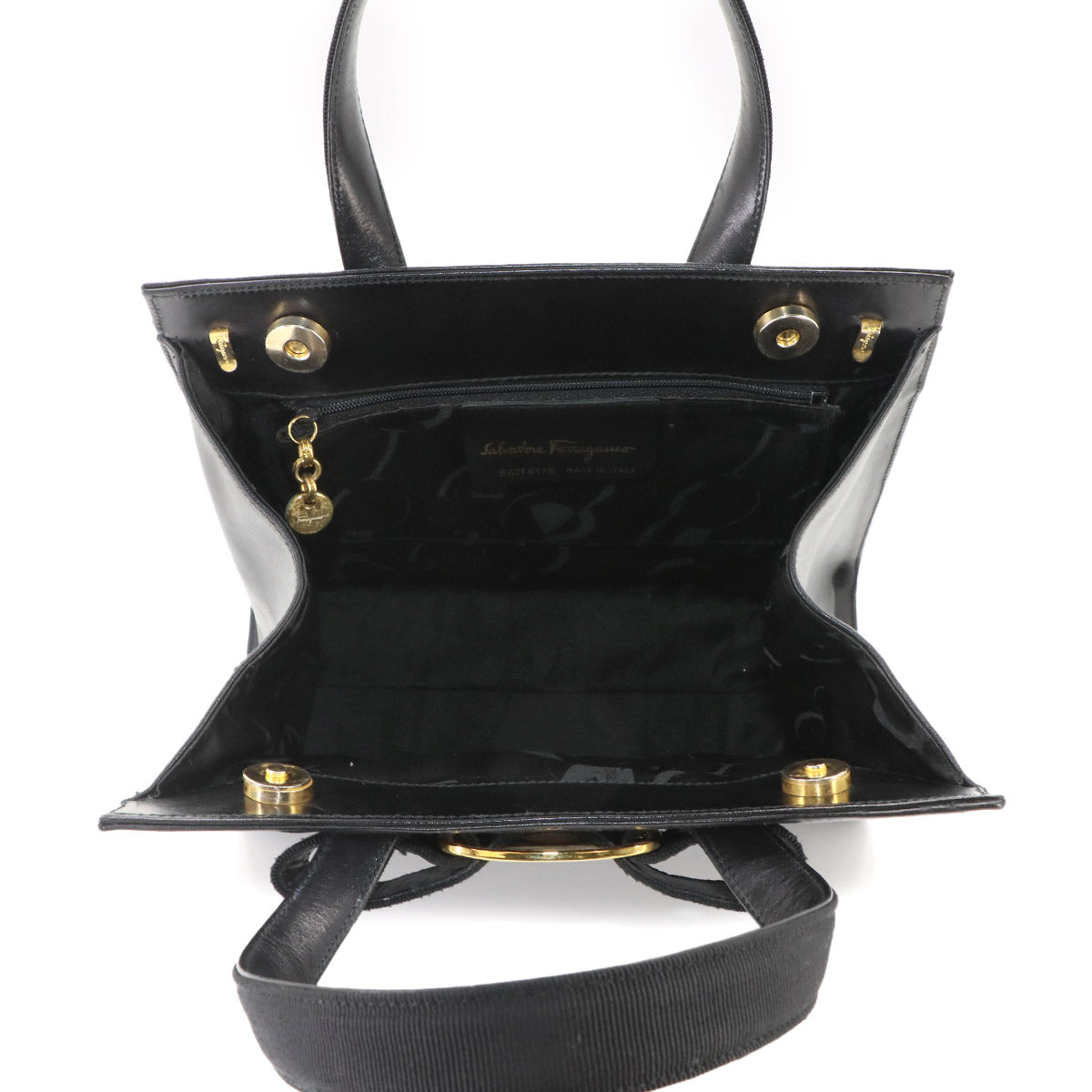 Vara Hand Shoulder Bag Leather Black Purse