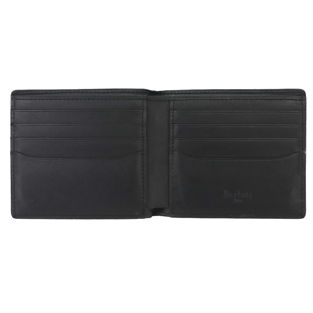 Calligraphy Makore Compact Wallet Venetian Leather Black