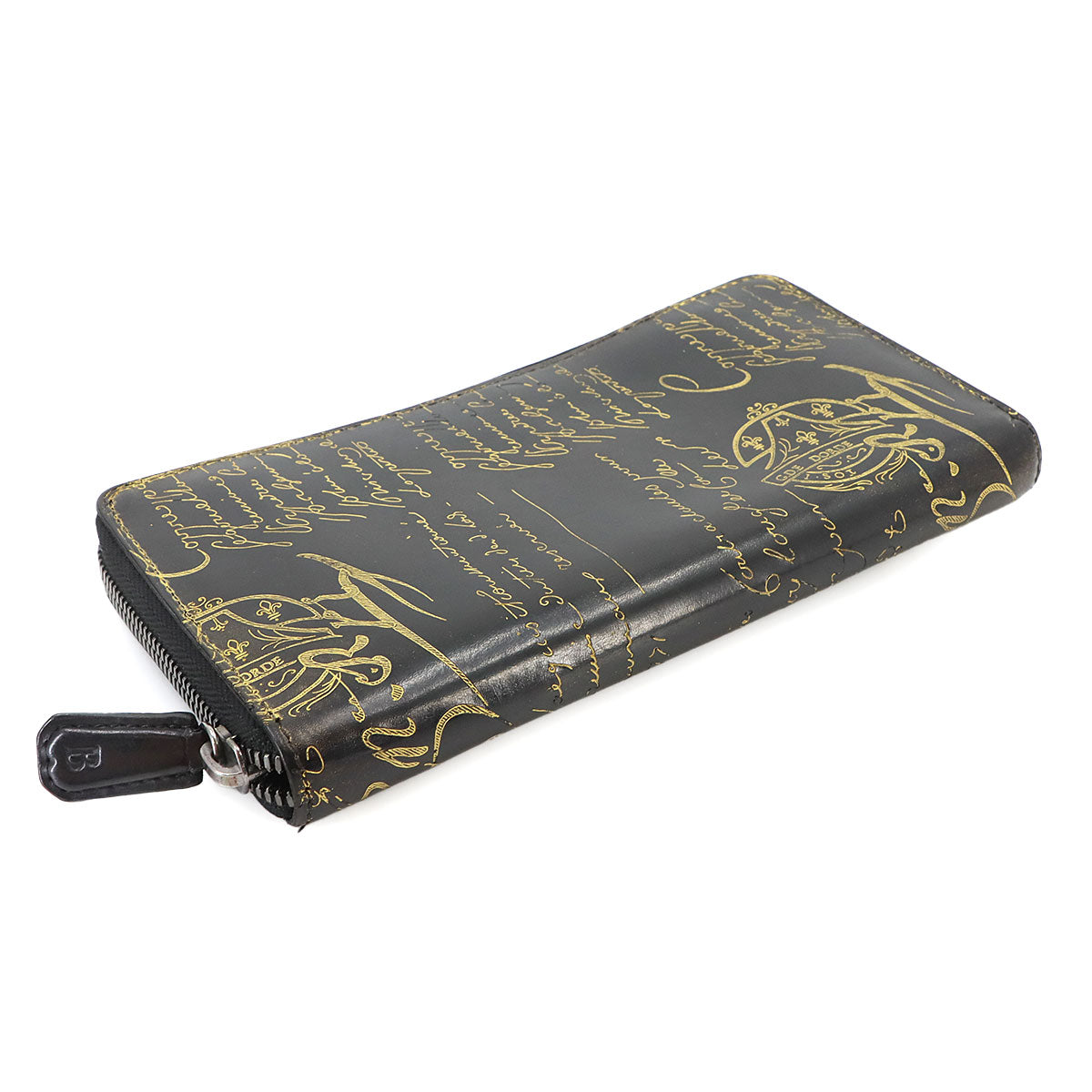 Calligraphy Itauba Long Wallet Venezia Leather Black