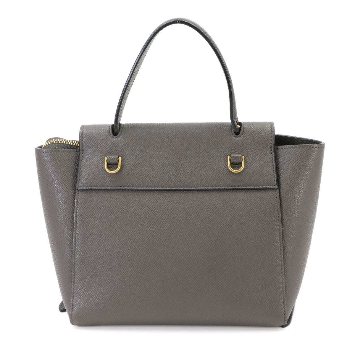 Belt Bag Nano 2way Hand Shoulder Bag Leather Gray 189003