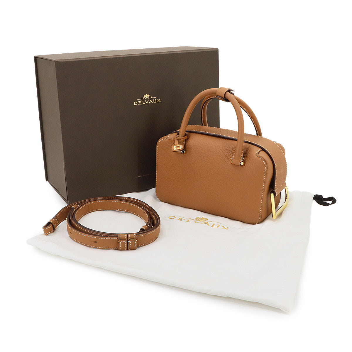 Cool Box Mini 2way Hand Shoulder Bag Leather VegetalIvory
