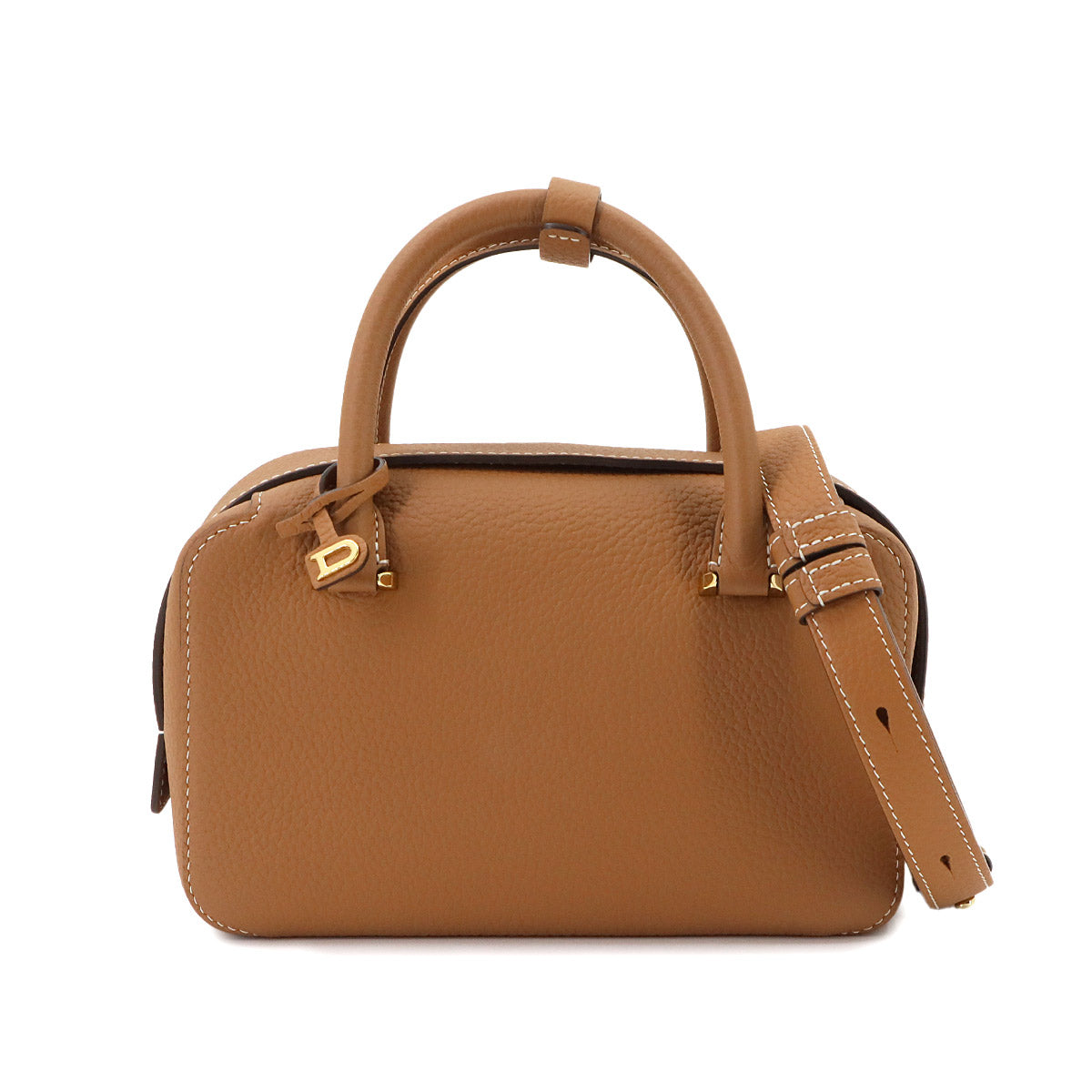 Cool Box Mini 2way Hand Shoulder Bag Leather VegetalIvory