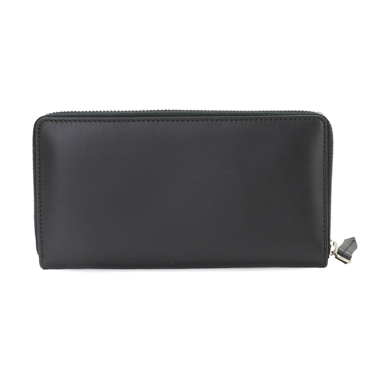 Big Logo Zipped Around Long Wallet Leather Black 421848