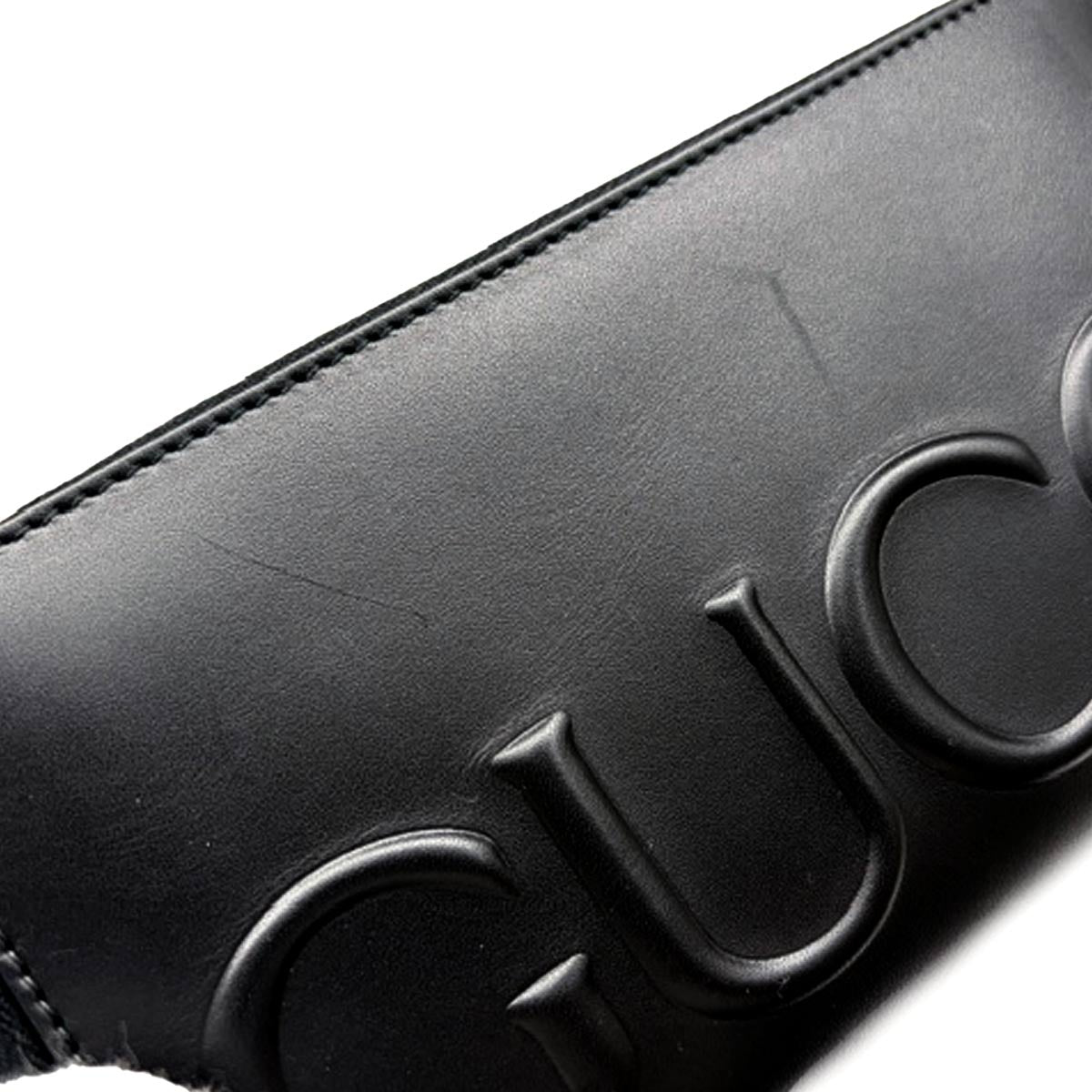 Big Logo Zipped Around Long Wallet Leather Black 421848