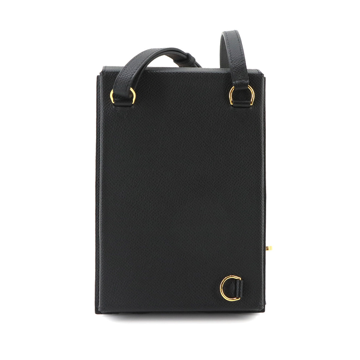 Kelly Multipocket To Go Pouch Veau Epsom Black Shoulder Bag