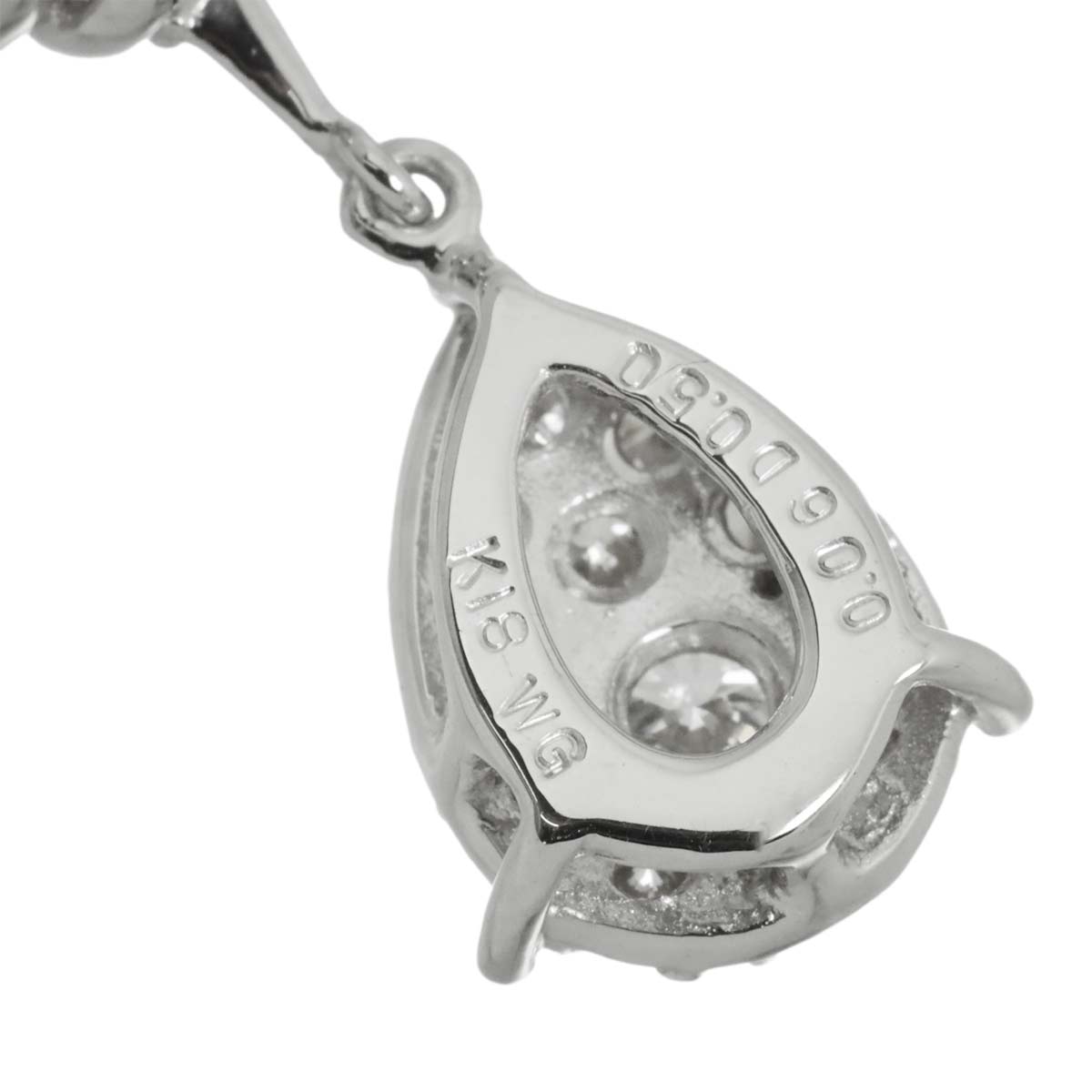 Diamond 0.50ct/0.06ct Necklace 18K WG White Gold 750