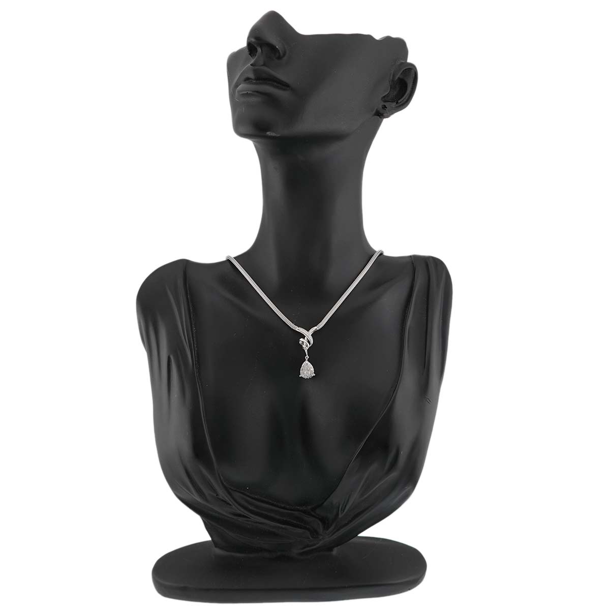 Diamond 0.50ct/0.06ct Necklace 18K WG White Gold 750