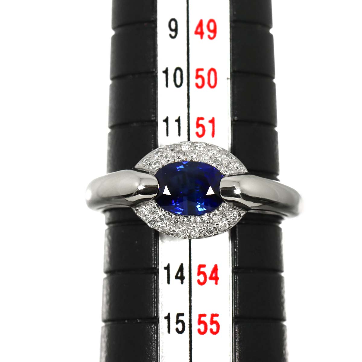 Sapphire 1.13ct Diamond 0.15ct Ring Pt Platinum size5.75-6(US)