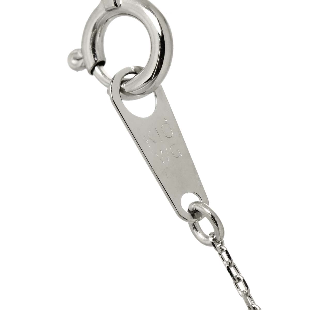 Diamond 0.04ct Necklace 10K WG White Gold 416