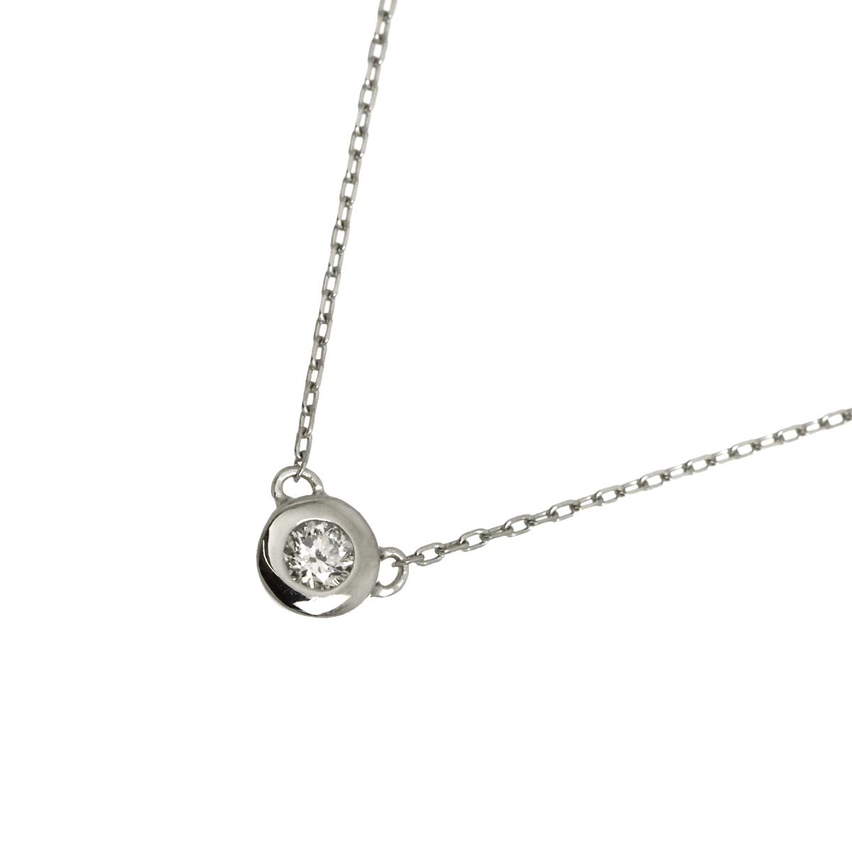 Diamond 0.04ct Necklace 10K WG White Gold 416