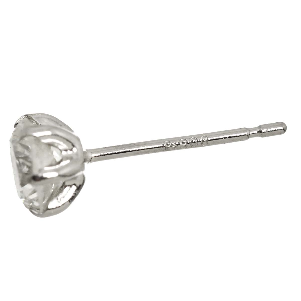Diamond 0.435ct/0.411ct Earrings Pierced Pt Platinum