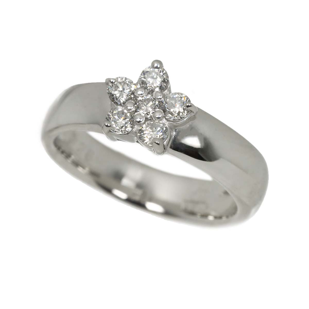Diamond 0.28ct Ring 18K WG 750 Size3.25(US)