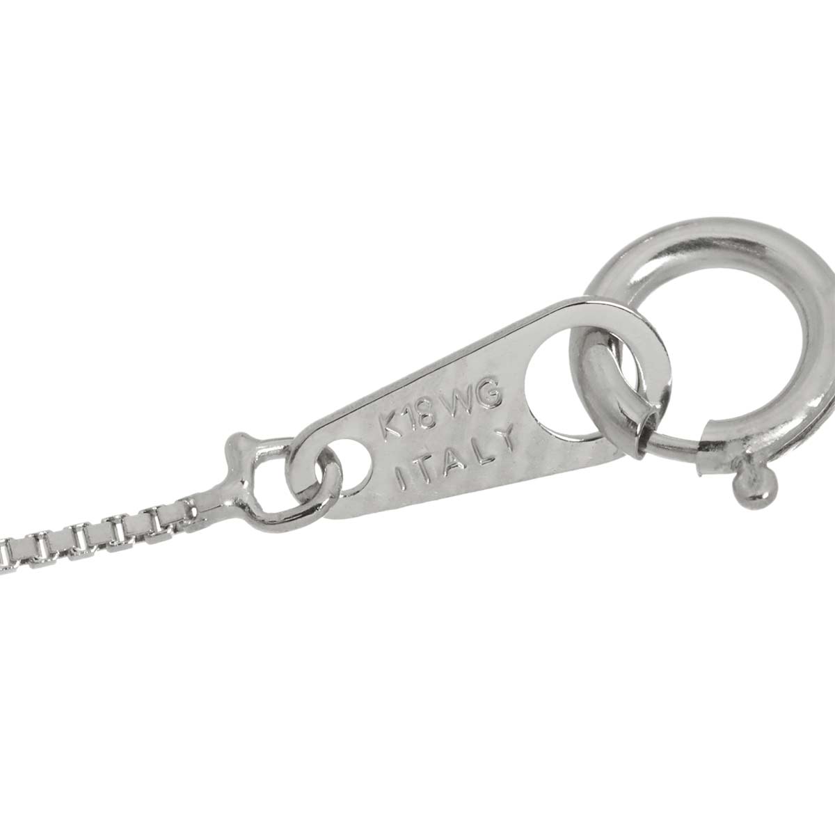 Diamond 0.56ct Necklace 18K WG White Gold 750