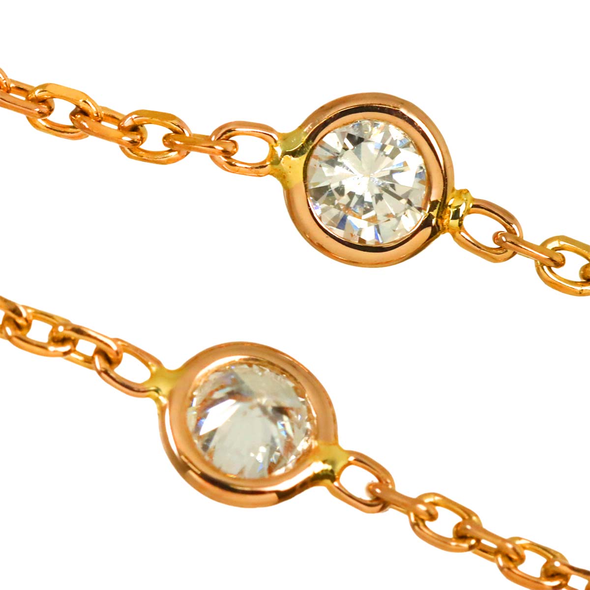 Diamond 0.85ct Necklace 18K PG Pink Gold 750