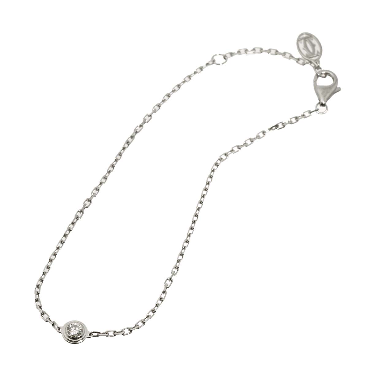 d Amour Diamond Bracelet MM 18K White Gold 750