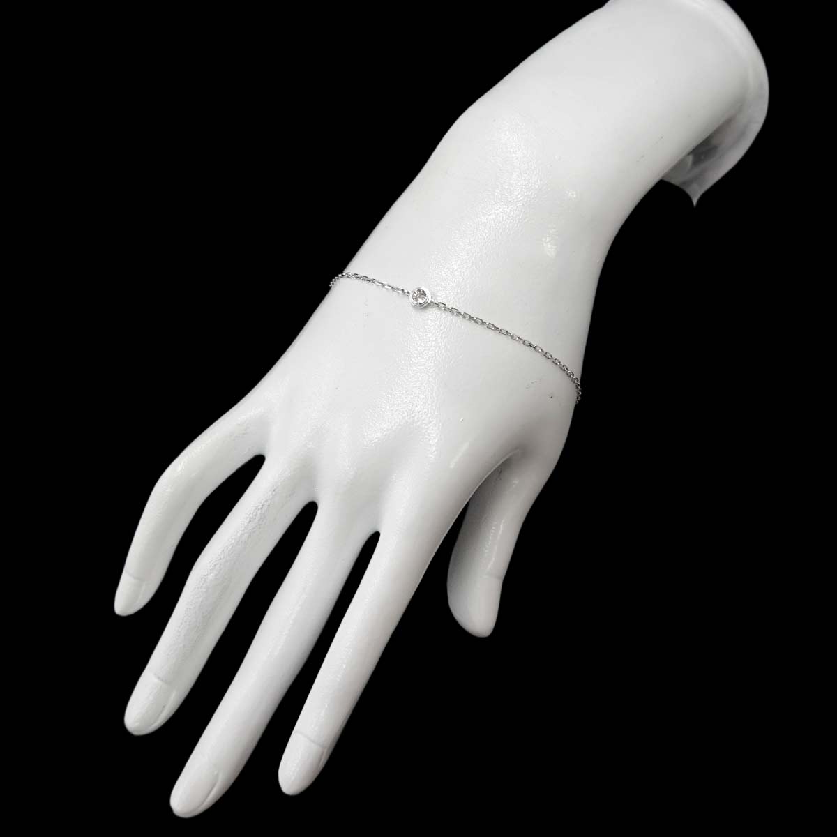 d Amour Diamond Bracelet MM 18K White Gold 750