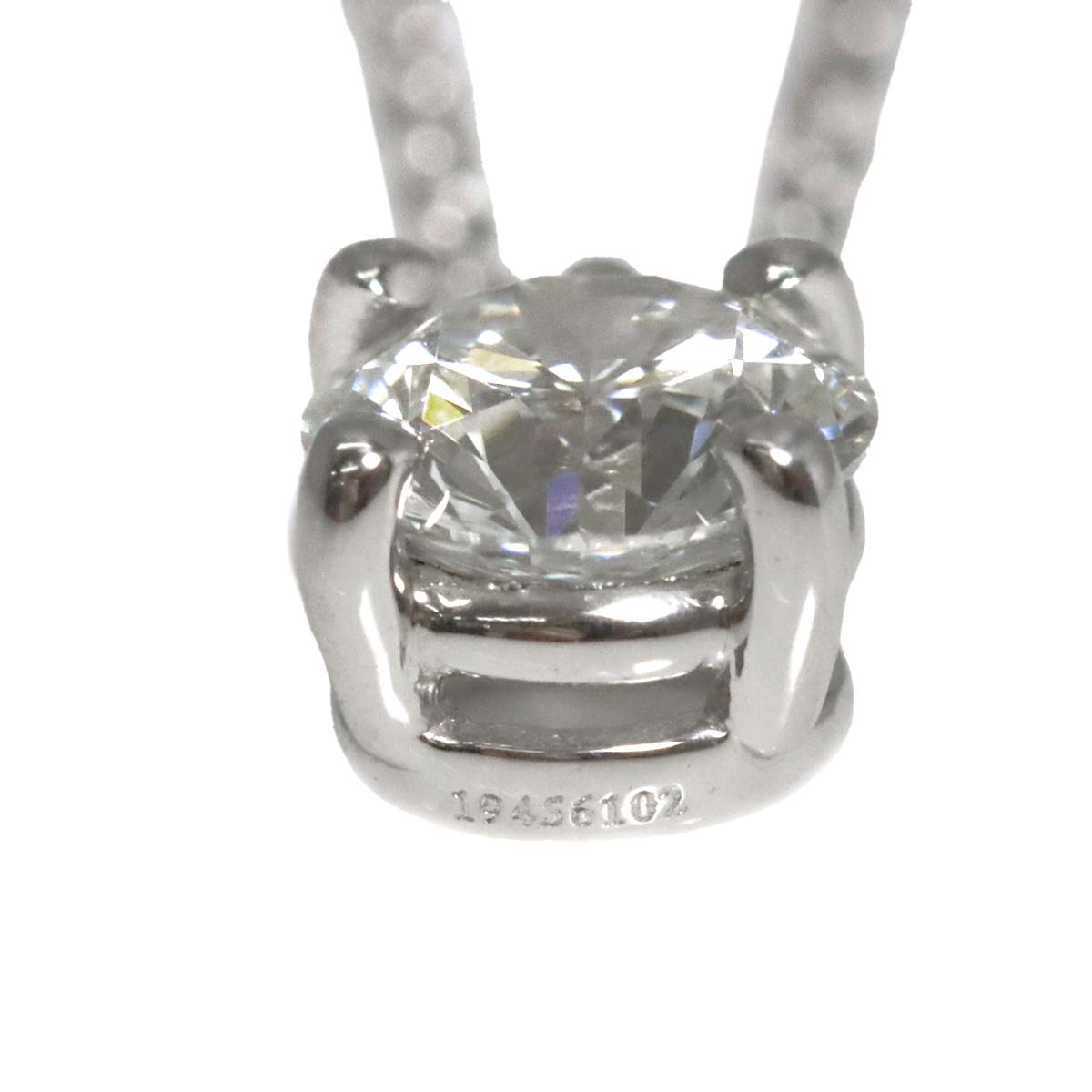 Diamond 0.54ct H/VS1/EX Necklace Platinum