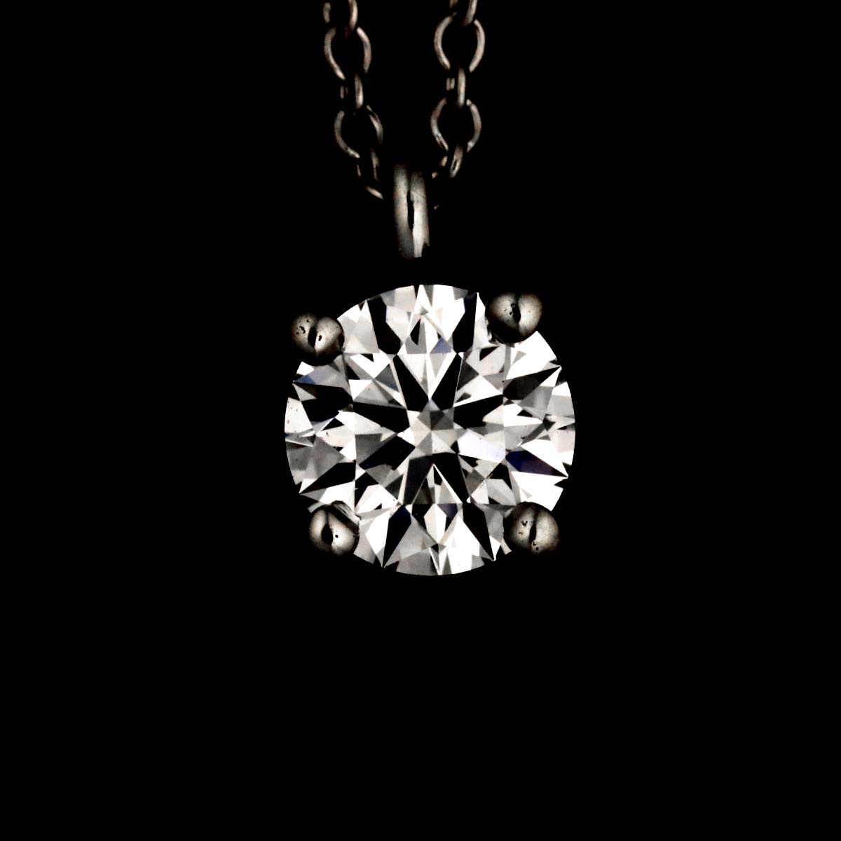 Diamond 0.54ct H/VS1/EX Necklace Platinum