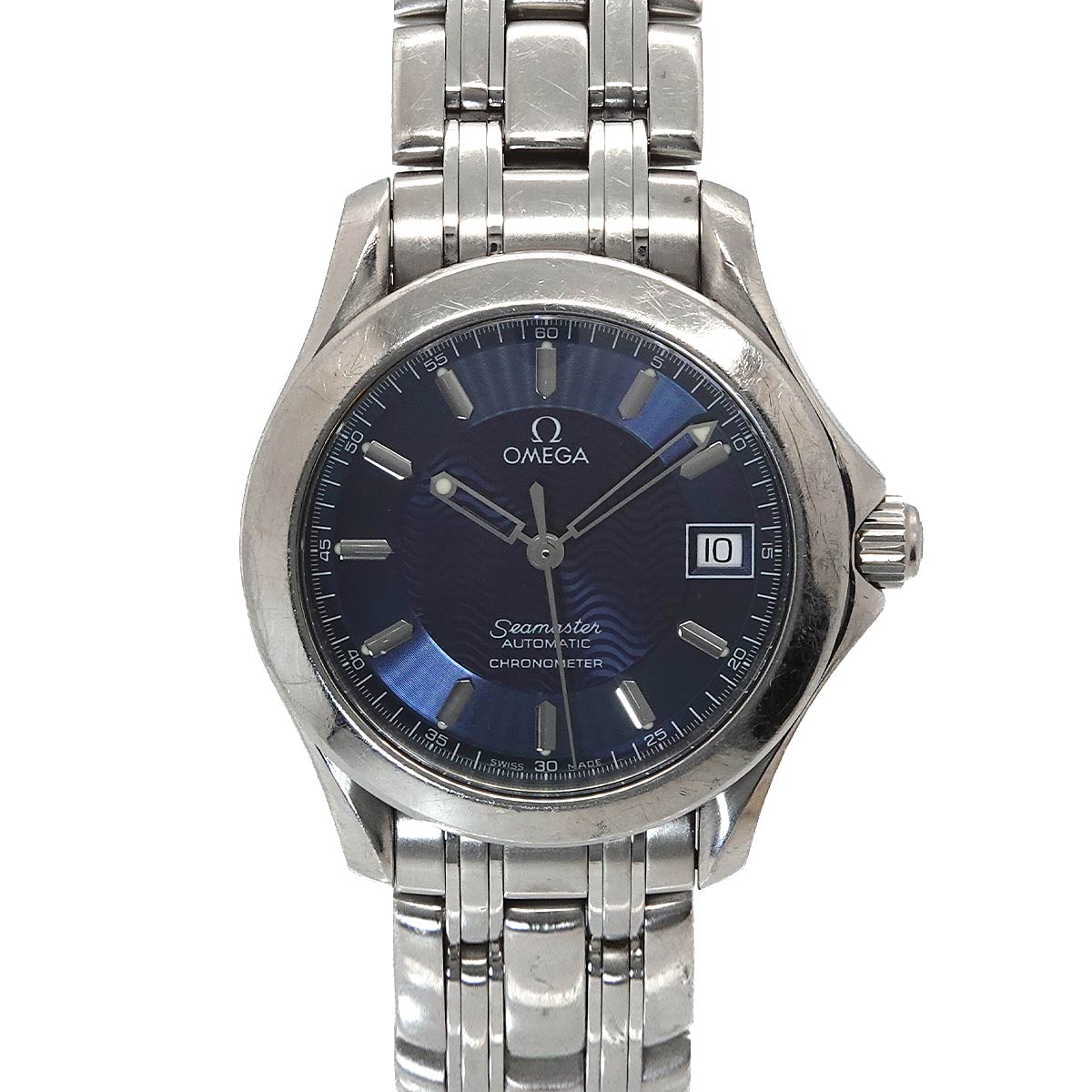 Seamaster 120m 2501 81 Automatic Date Navy Dial Mens Watch