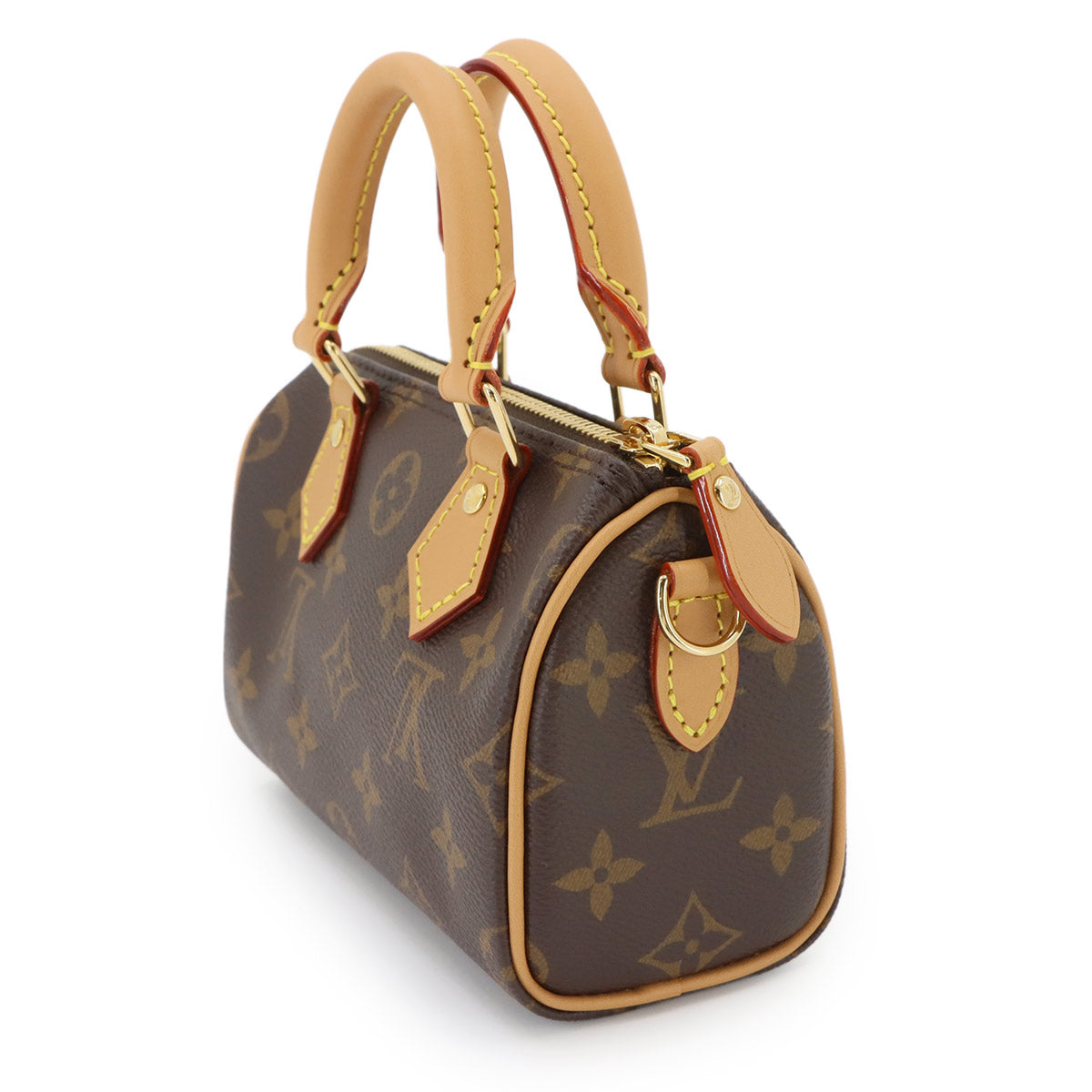 Monogram Nano Speedy 2way Hand Shoulder Bag Brown M81085