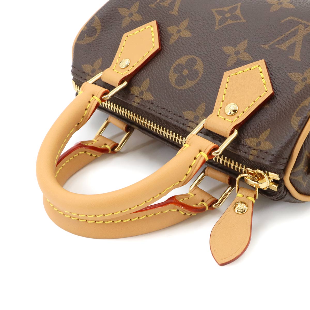 Monogram Nano Speedy 2way Hand Shoulder Bag Brown M81085