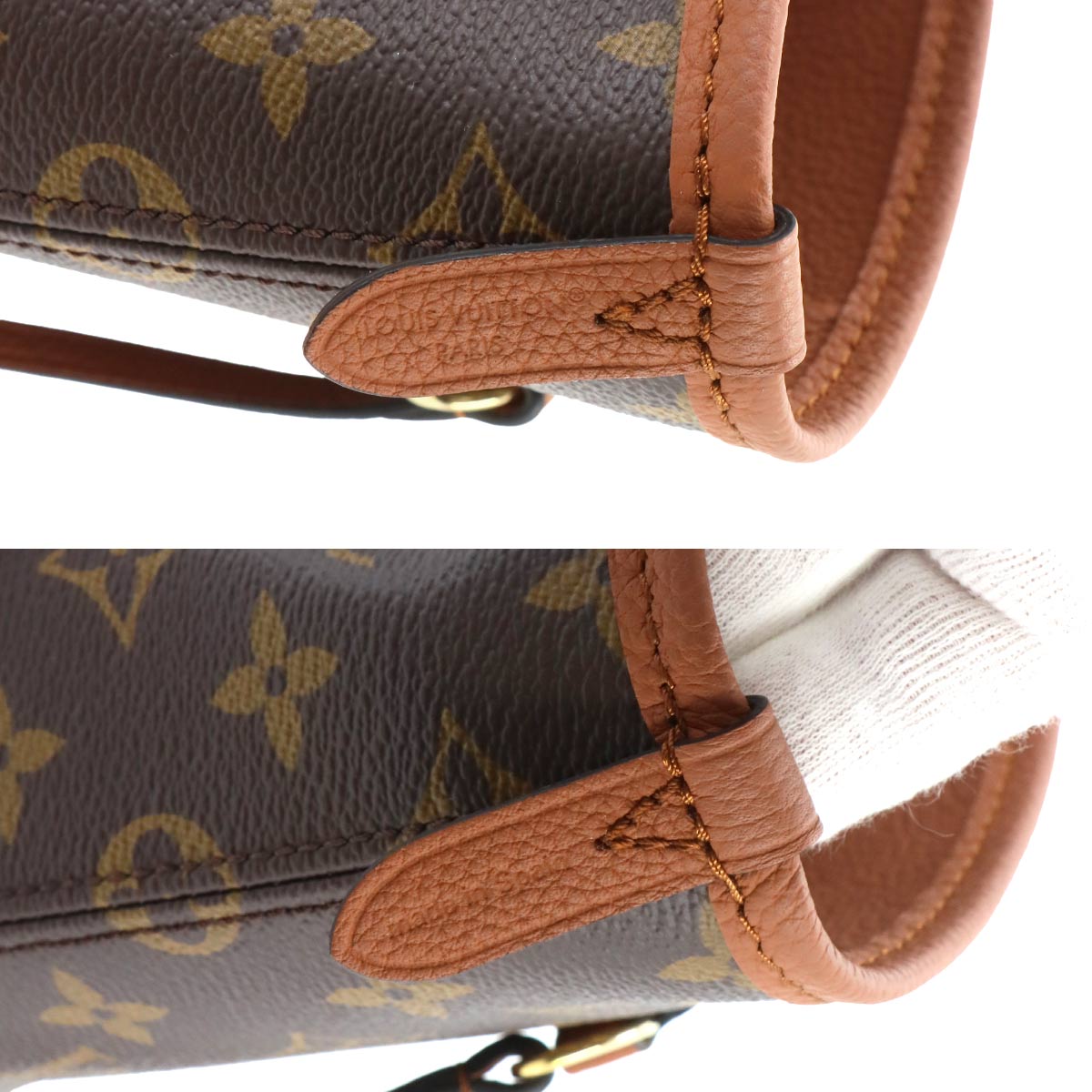 Neverfull Inside Out MM Tote Bag Leather Tan M28352