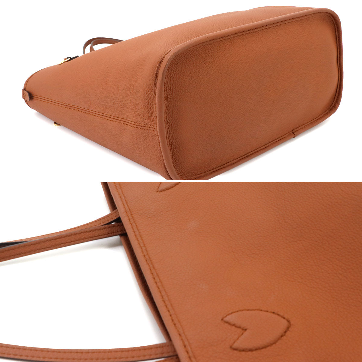 Neverfull Inside Out MM Tote Bag Leather Tan M28352