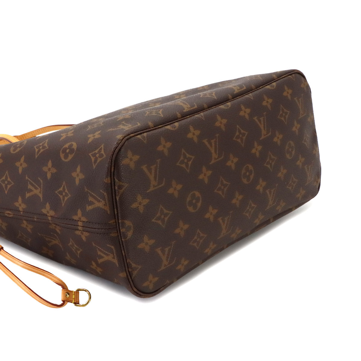 Monogram Neverfull MM Tote Bag Brown Cerise M46987