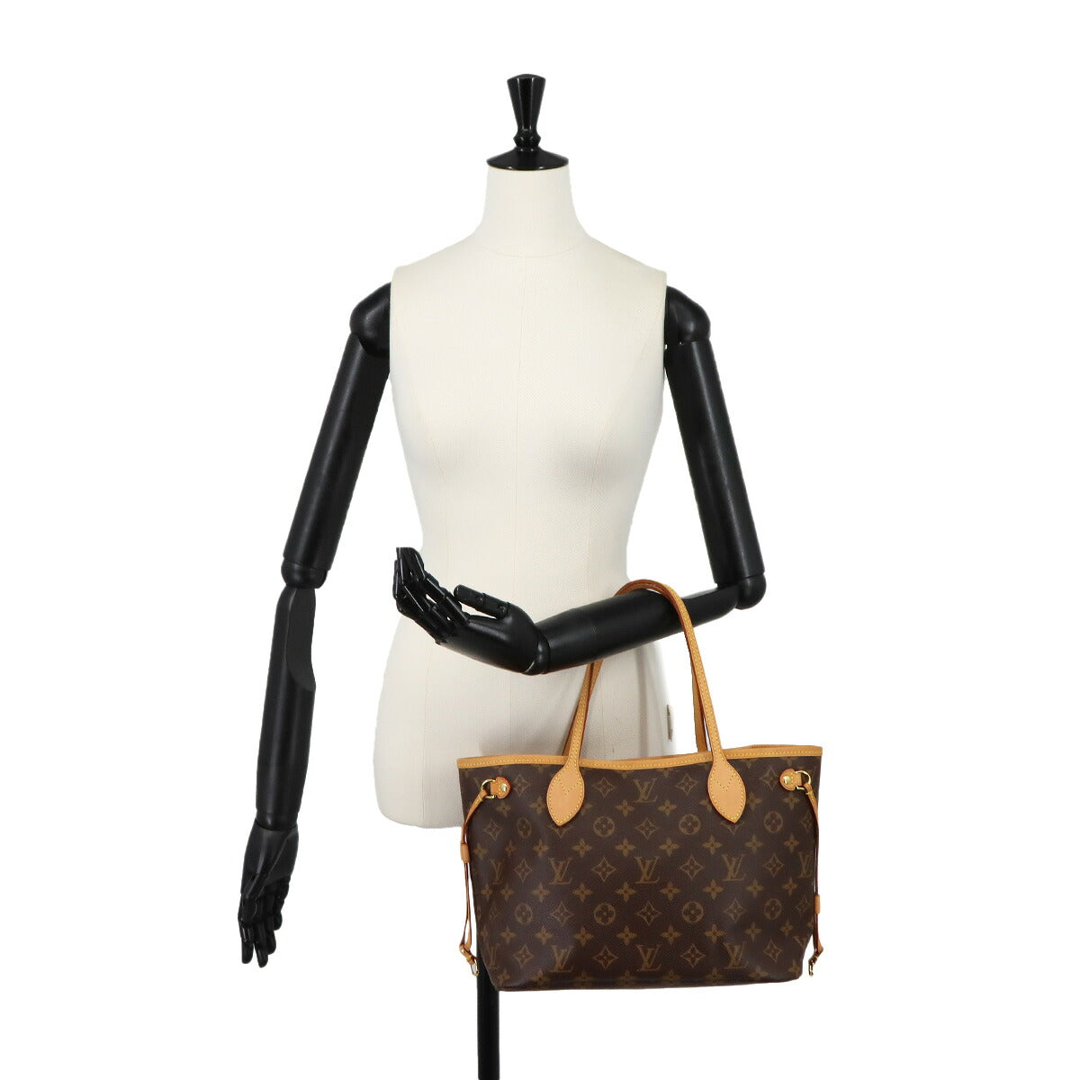 Monogram Neverfull PM Tote Bag Brown Fuchsia M41001
