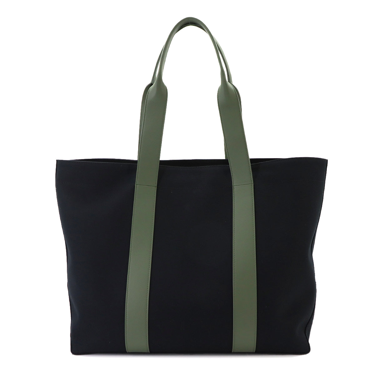 Logos Tote Bag Canvas Leather Black BK50FHK21H-001