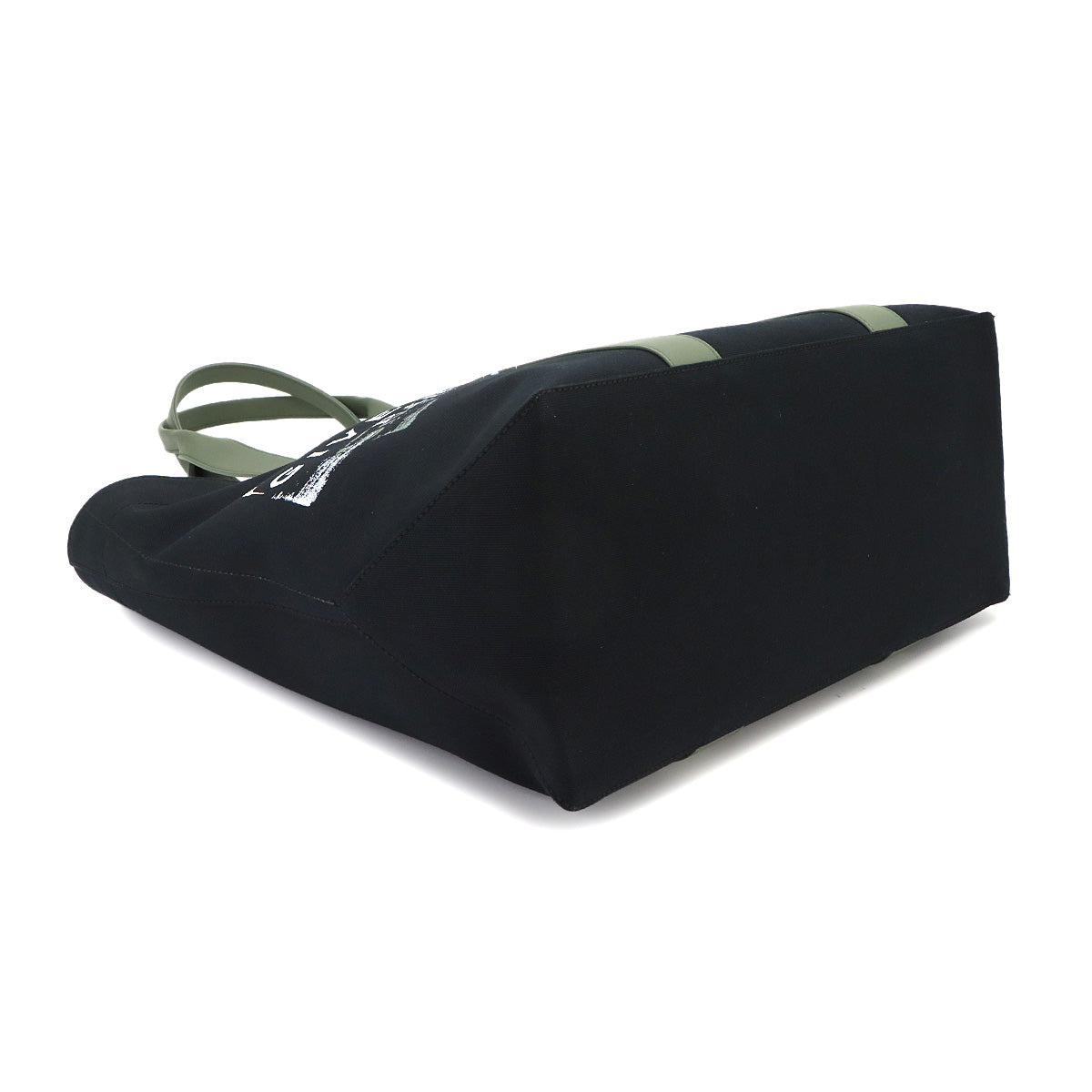 Logos Tote Bag Canvas Leather Black BK50FHK21H-001