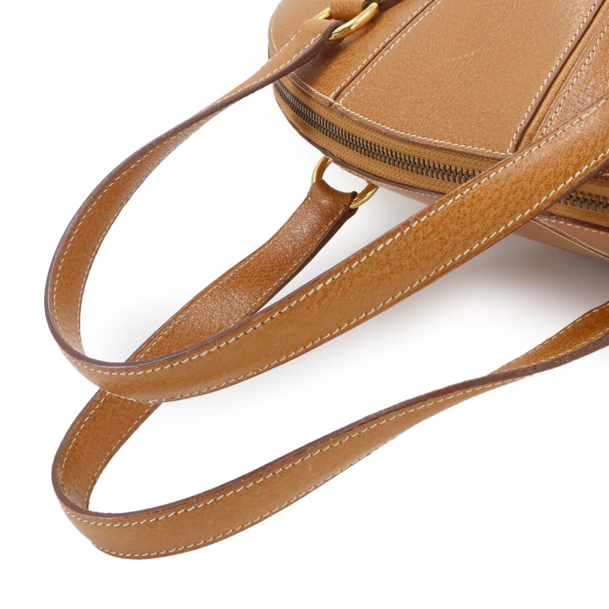 Il De Bowe Leather Brown Hand Bag Purse