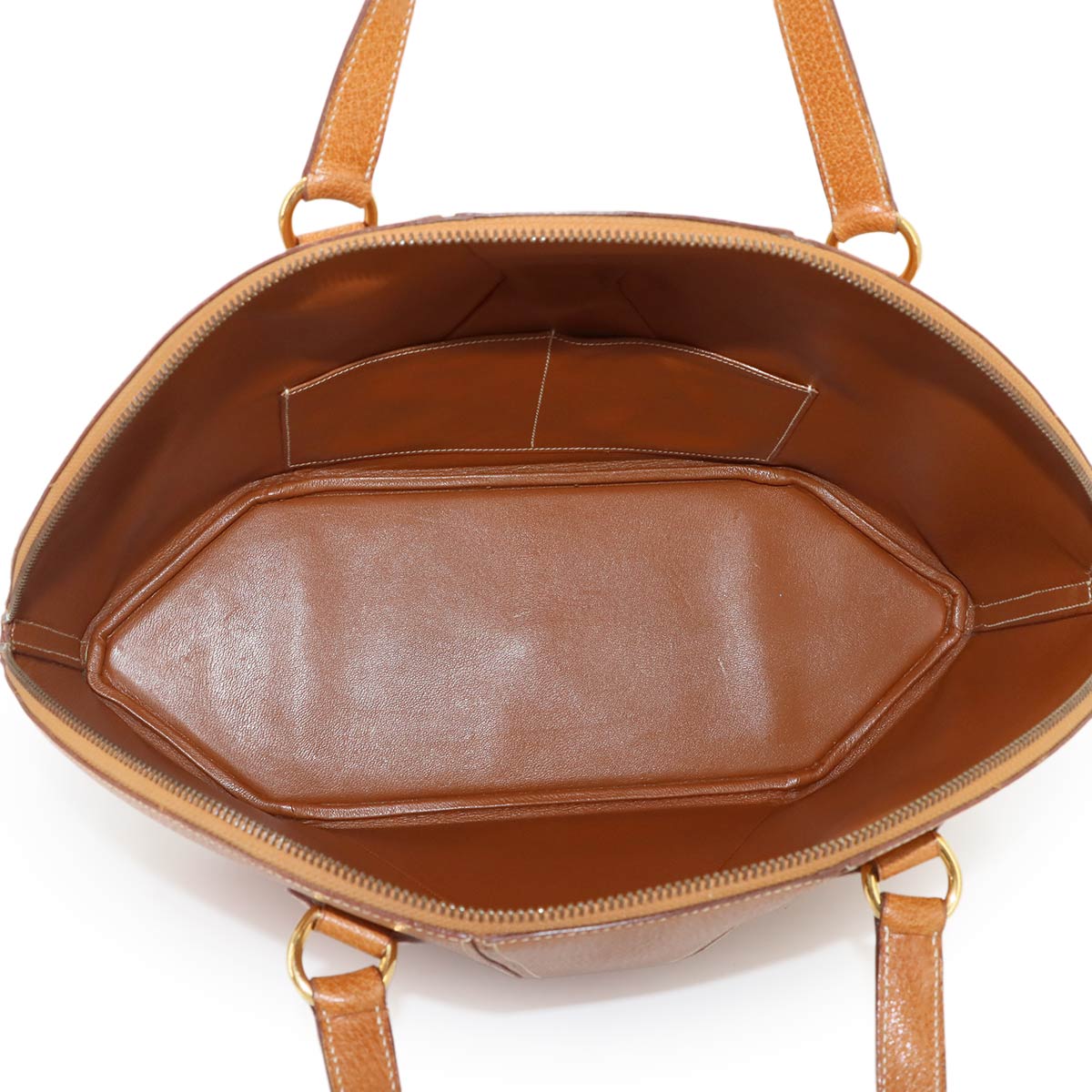 Il De Bowe Leather Brown Hand Bag Purse