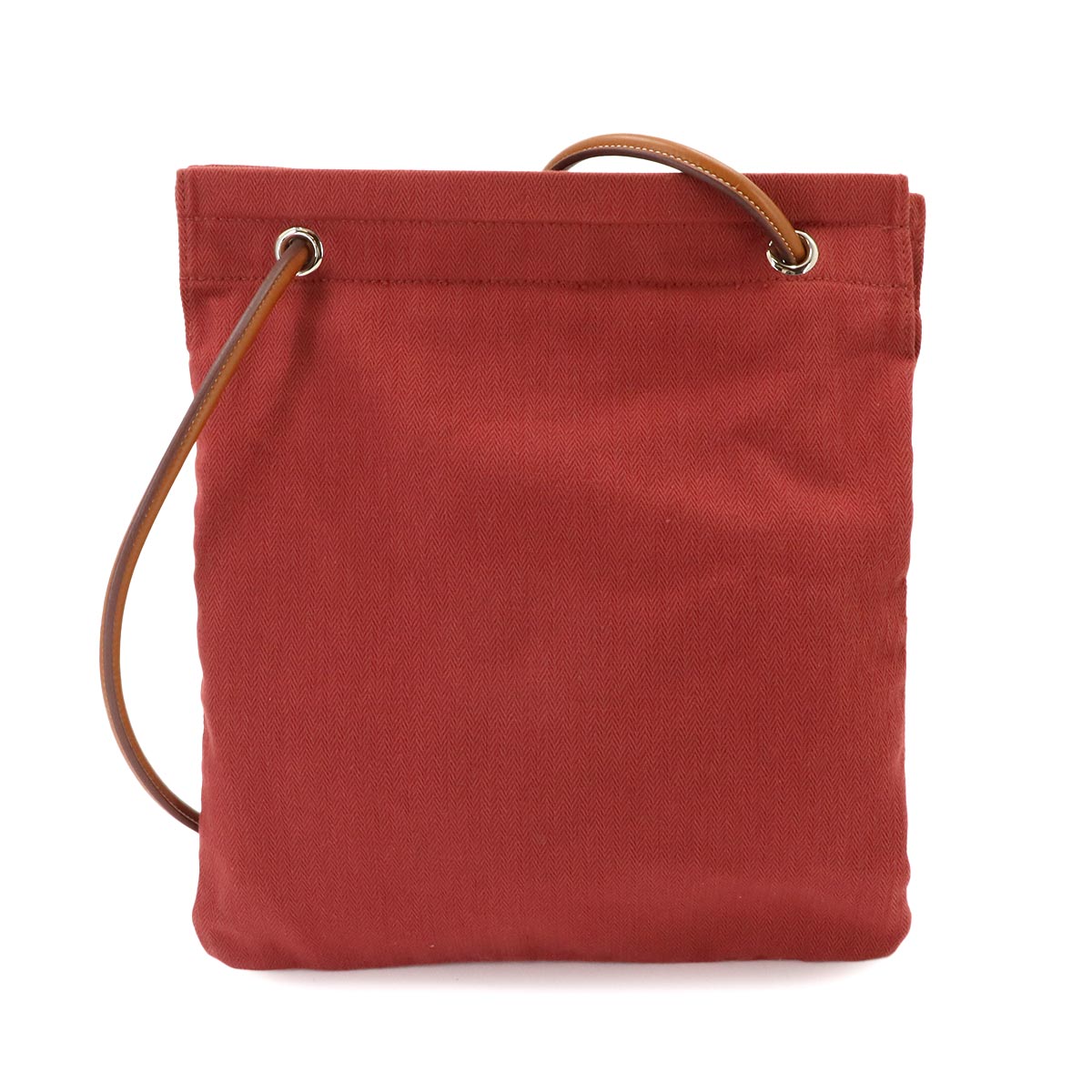 Sac Aline MM Shoulder Bag Toile Chevron Swift Rouge H Gold