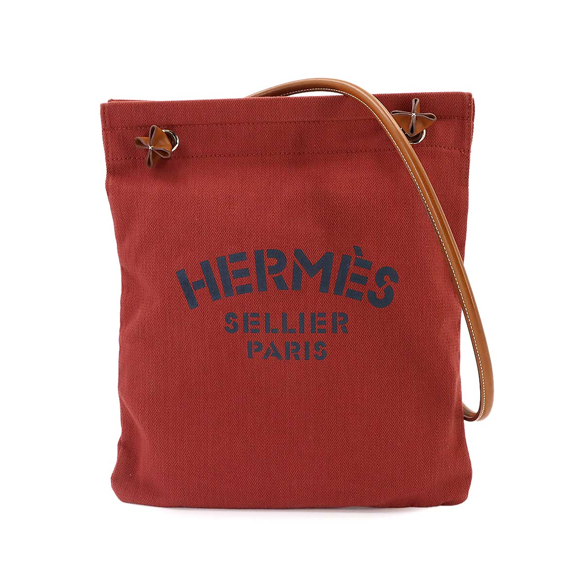 Sac Aline MM Shoulder Bag Toile Chevron Swift Rouge H Gold