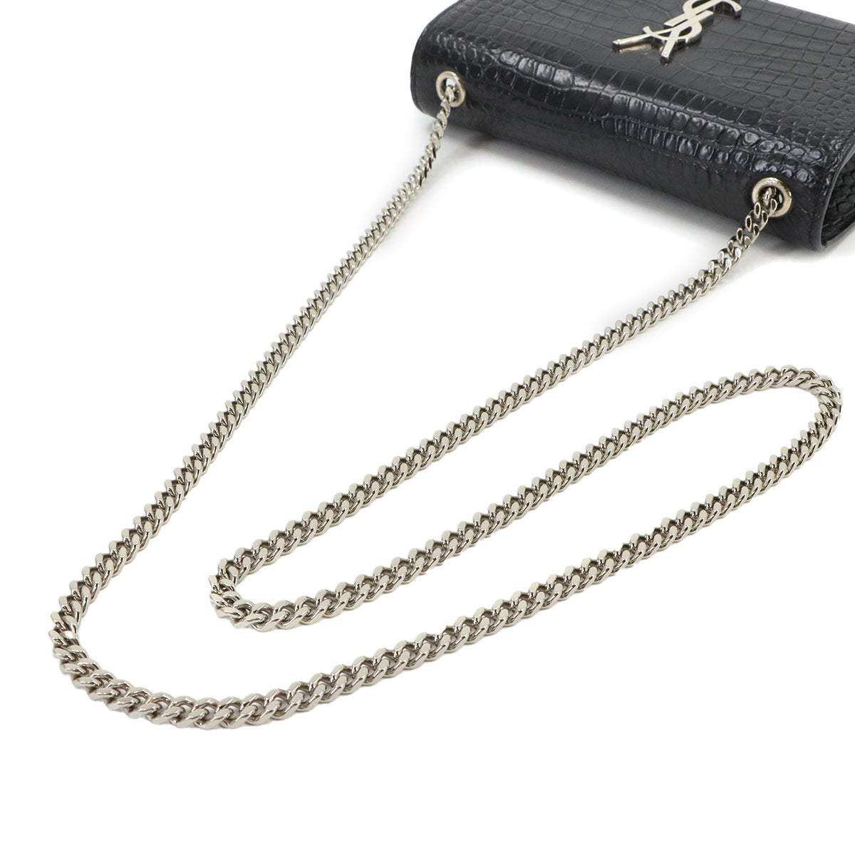 Kate Small Chain Shoulder Bag Leather Black 474366