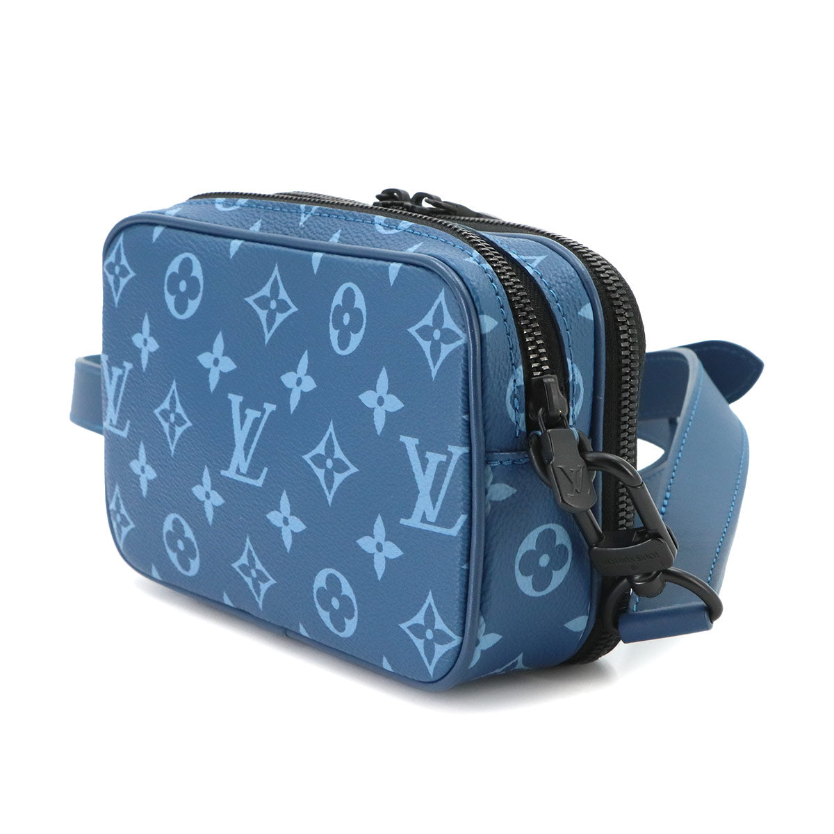Monogram Nano Alpha Wearable Shoulder Wallet Blue M82801