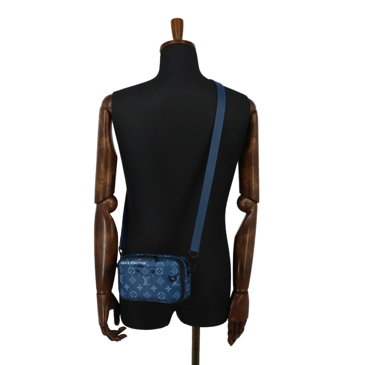 Monogram Nano Alpha Wearable Shoulder Wallet Blue M82801