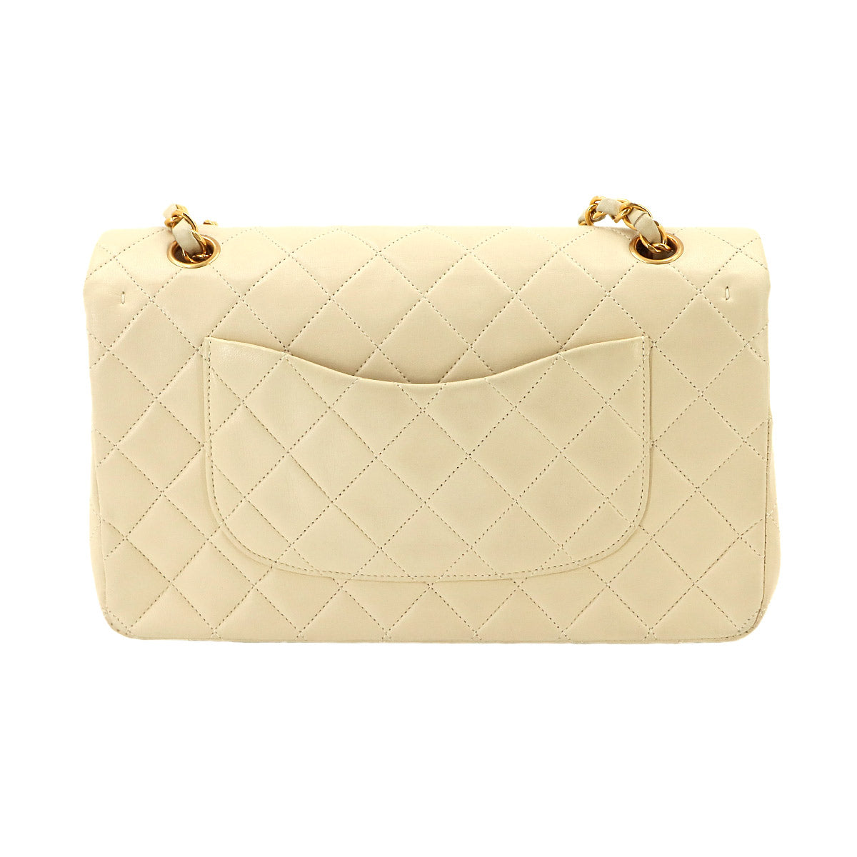 Matelasse 25 Chain Shoulder Bag Leather Beige A01112