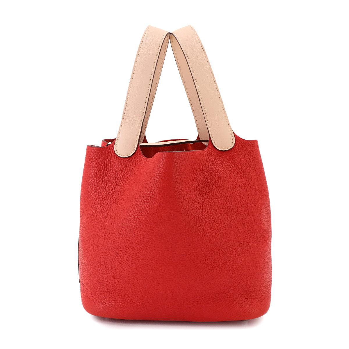 Picotin Lock Touch MM Hand Bag Taurillon Clemence Swift Red Pink