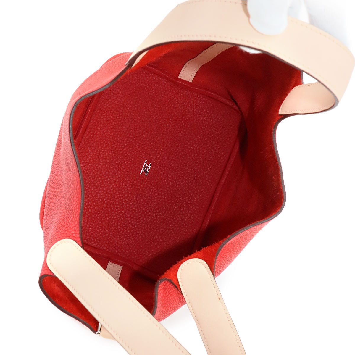 Picotin Lock Touch MM Hand Bag Taurillon Clemence Swift Red Pink