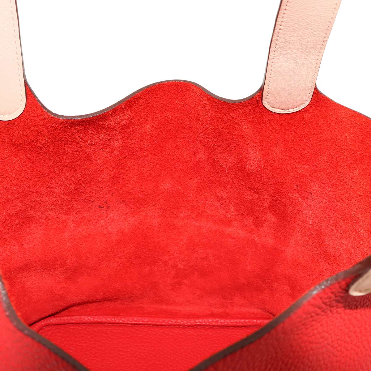 Picotin Lock Touch MM Hand Bag Taurillon Clemence Swift Red Pink