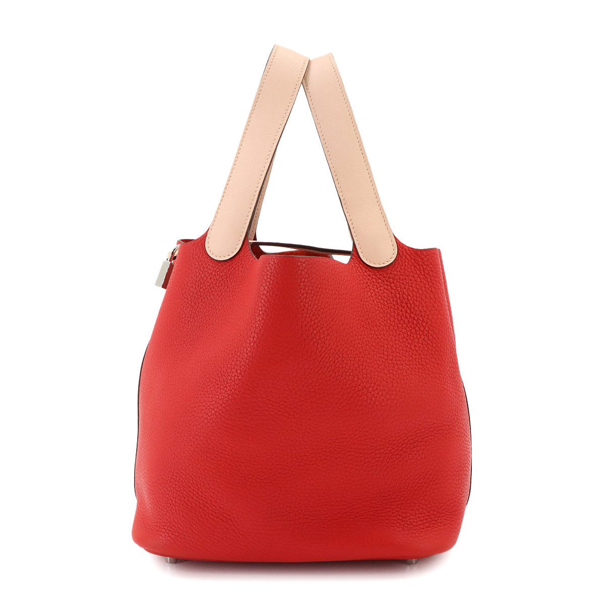 Picotin Lock Touch MM Hand Bag Taurillon Clemence Swift Red Pink