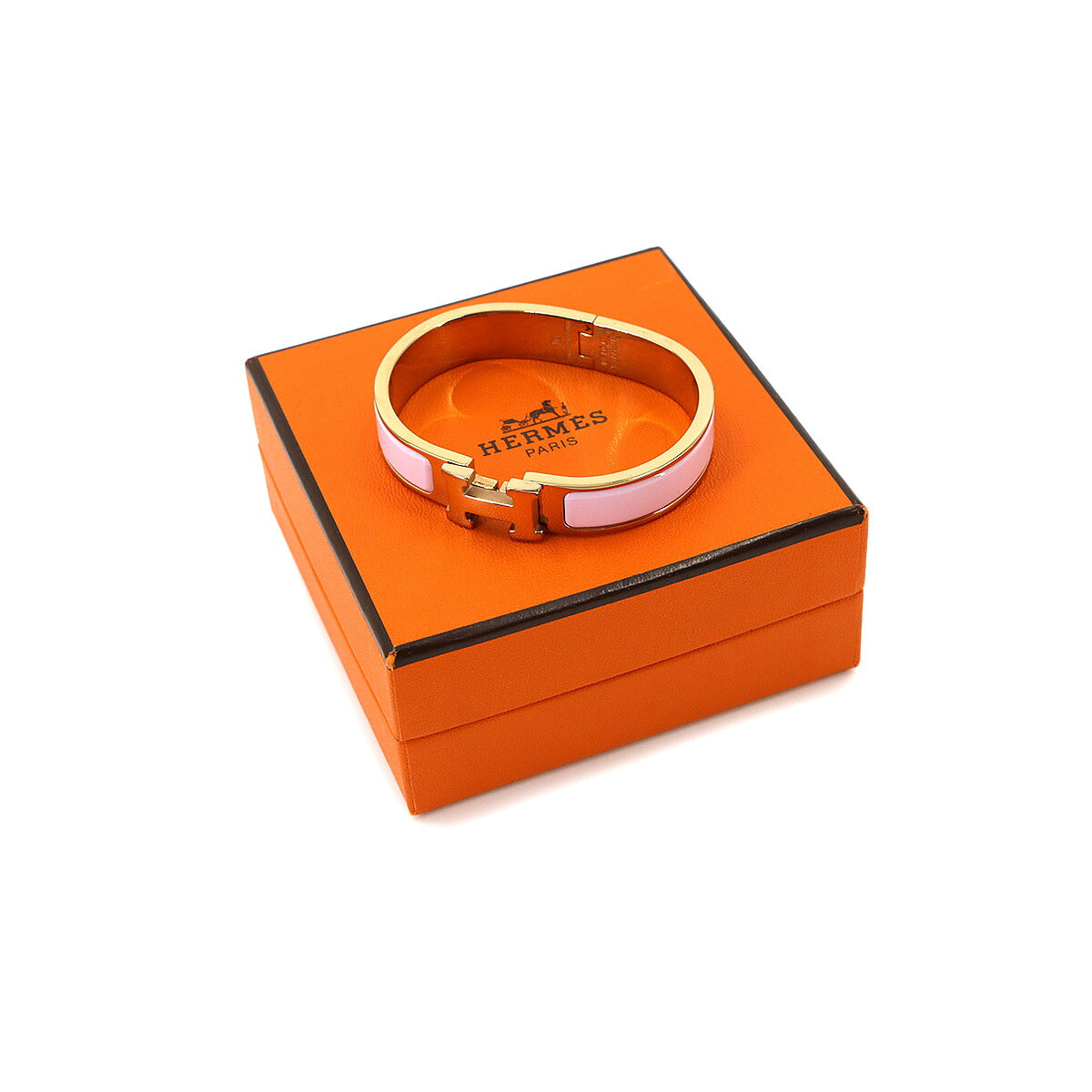 Clic H PM Bangle Bracelet Pink Rose Gold Accessory
