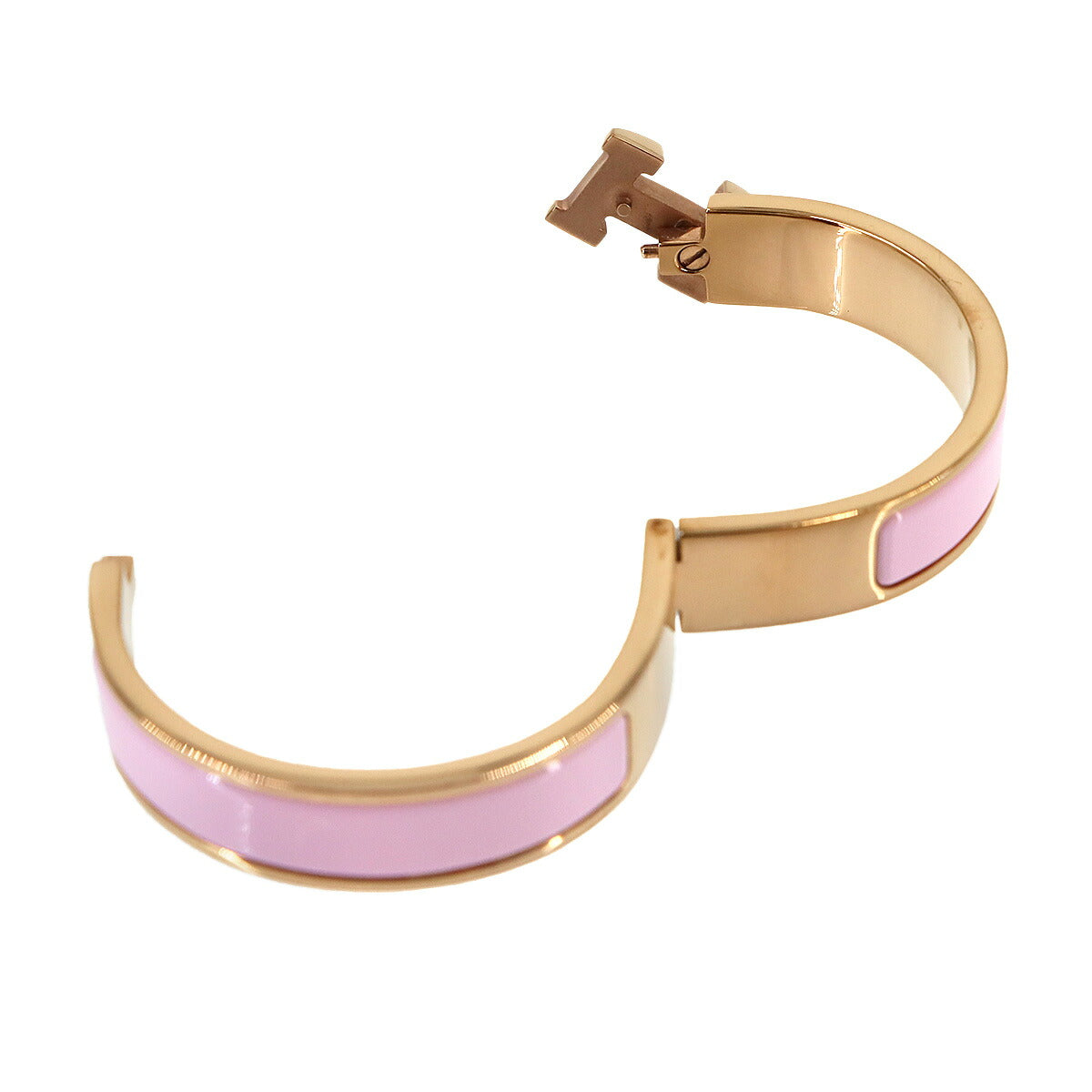 Clic H PM Bangle Bracelet Pink Rose Gold Accessory