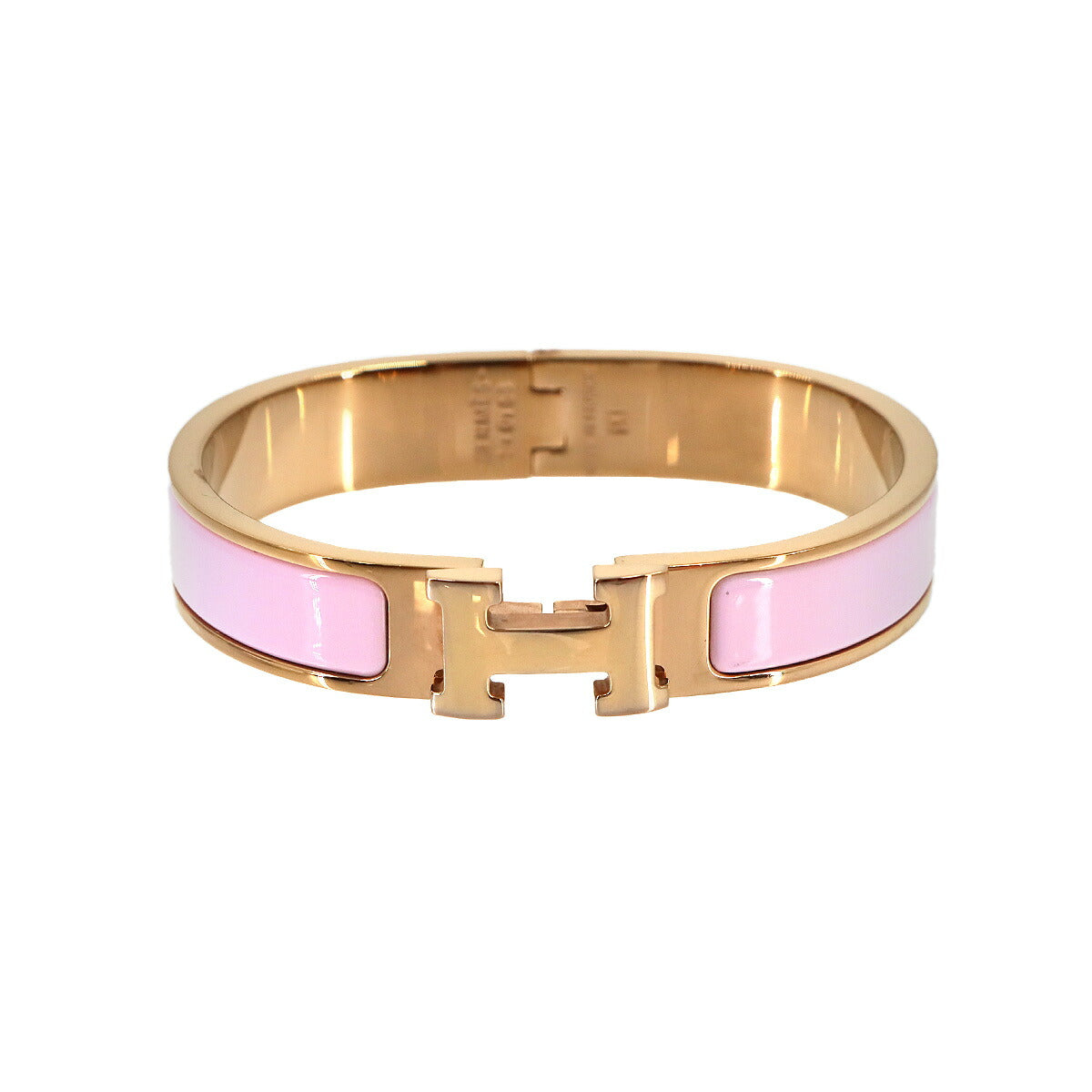 Clic H PM Bangle Bracelet Pink Rose Gold Accessory