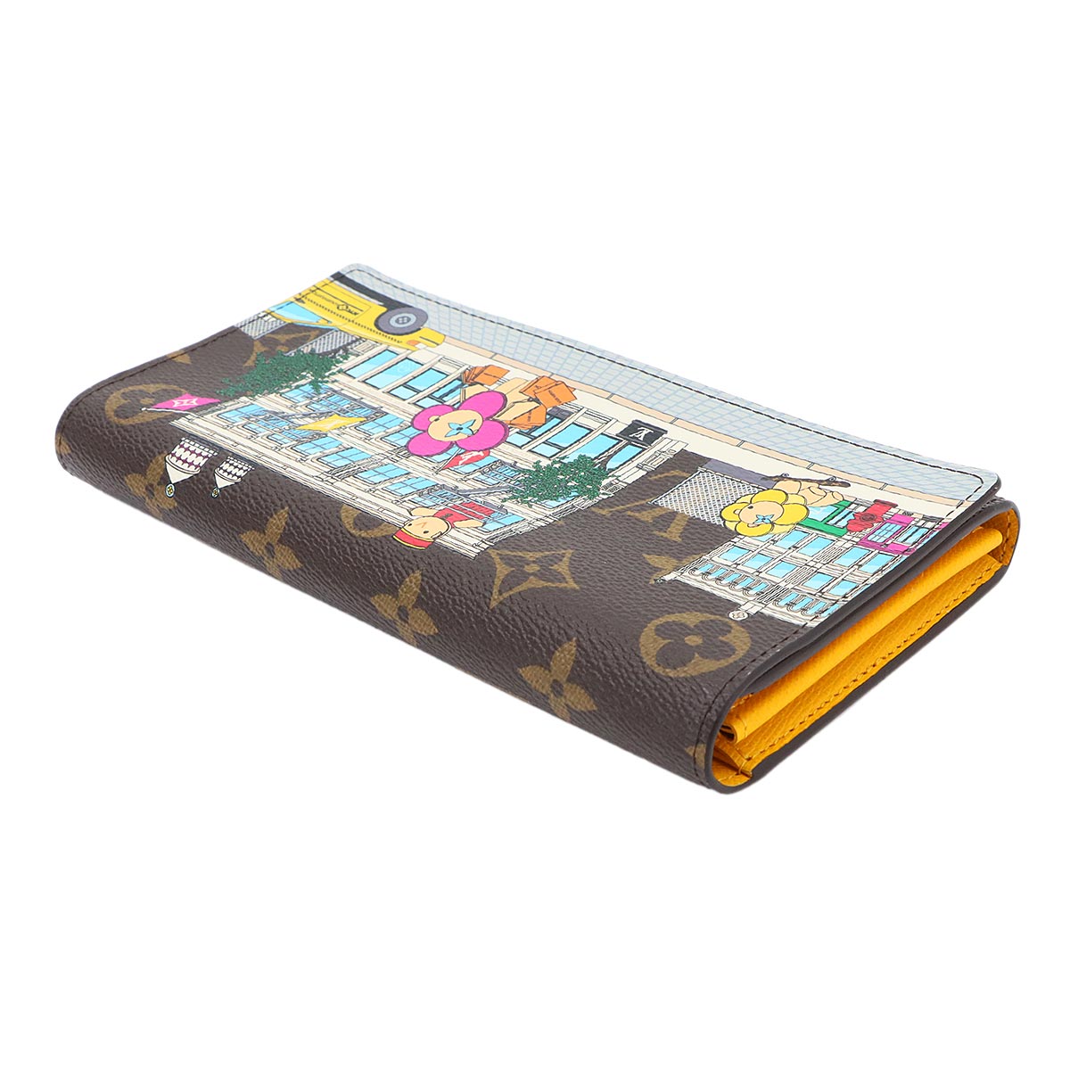 Vivienne Monogram Sarah Wallet Yellow M81608 Purse